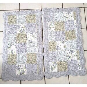 DADA BEDDING Hand Stitched Cottage Patchwork Large Pillow Shams 38x21